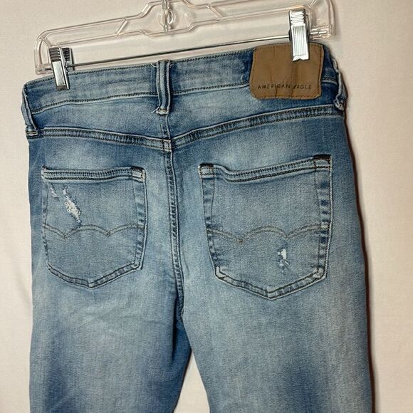 American Eagle Men’s Distressed Airflex+ Athletic Fit Jeans. Size 29x30. - Picture 6 of 11